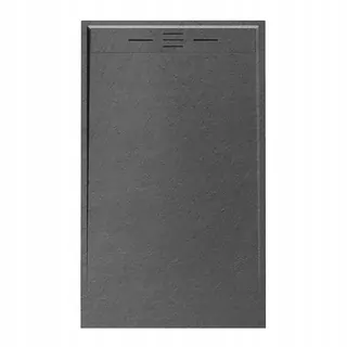 Sprchová vanička obdĺžniková DEKO 130 × 80 × 3,0 sivá so sifónom